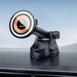 Magnetisk holder med MagSafe induktiv oplader til cockpit/luftventil 15W Dudao F12MAX+ - sort