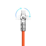 Dudao L24CL USB-C - Lightning vinklet kabel med 180° rotation 30W 1m - orange