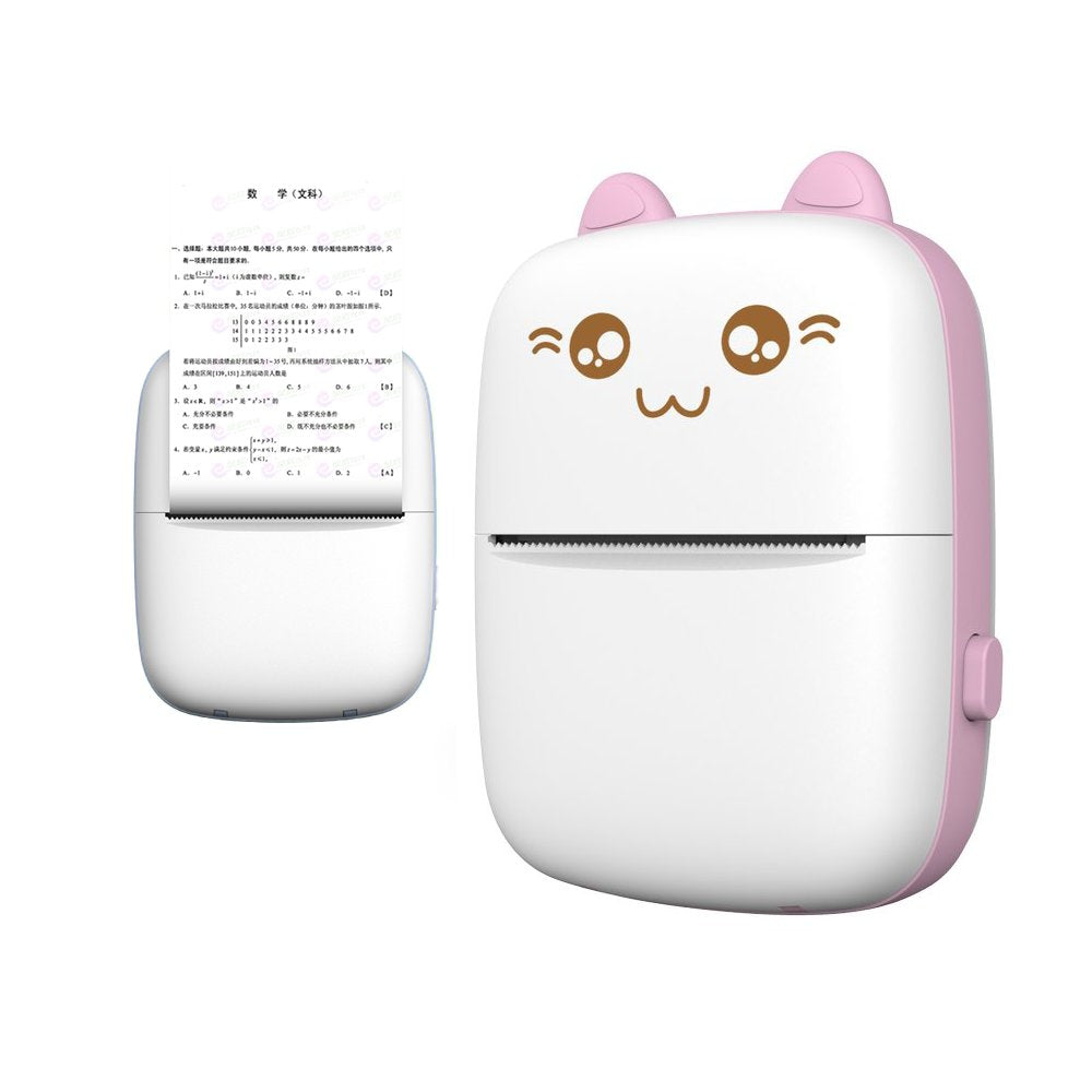 Termisk printer mini cat HURC9 - lyserød