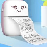 Termisk printer mini cat HURC9 - lyserød