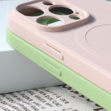 MagSafe-kompatibel silikonfoder til iPhone 15 Pro Silikonfoder - creme
