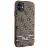 Guess GUHCN61P4SNW iPhone 11 / Xr brun/brun hardcase 4G Stripe
