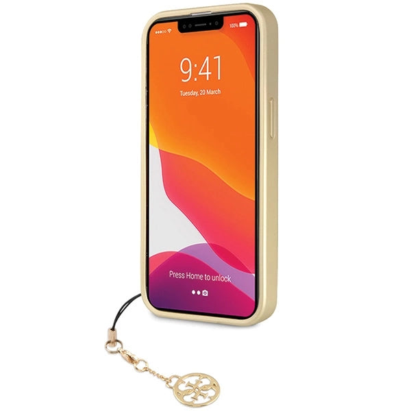Guess 4G Charms Collection case til iPhone 14 Pro - grå