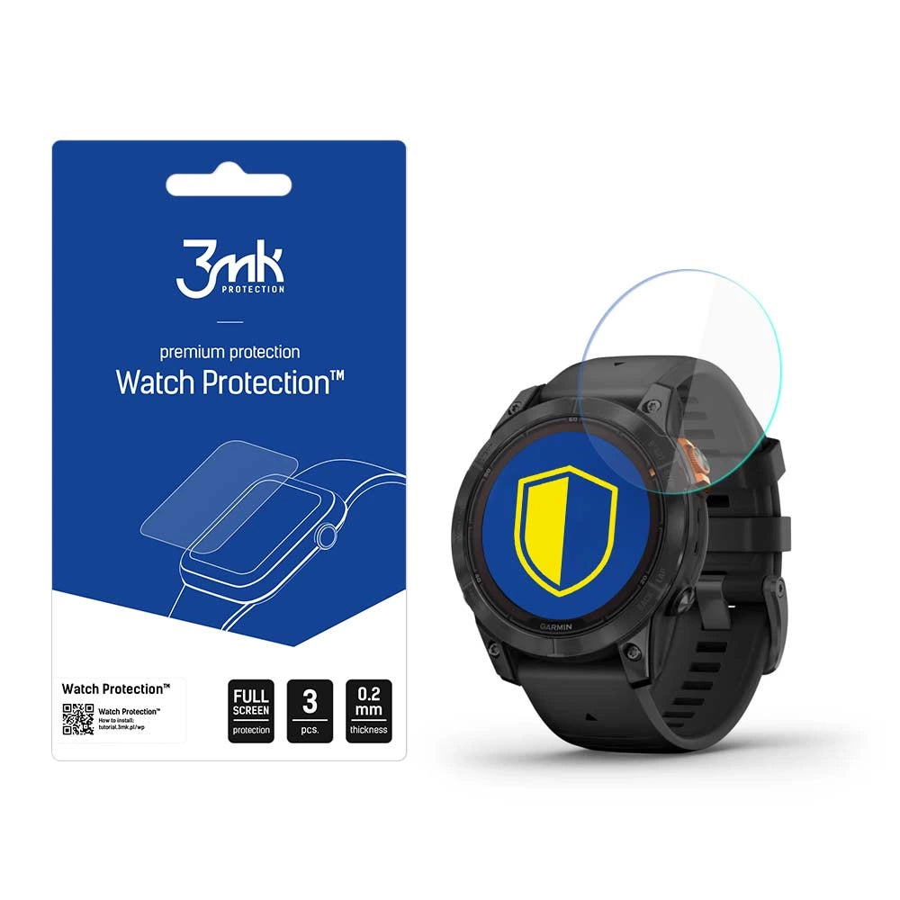 Garmin Fenix 7 Pro Solar - 3mk Watch ProtectionTM v. FlexibleGlass Lite