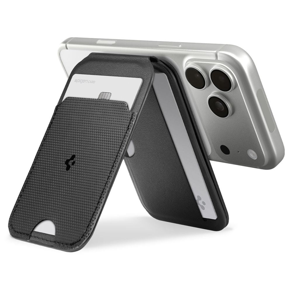 Spigen S314 2 Slim Fold Stativ Magsafe Universal Magnetisk Kortholder Sort
