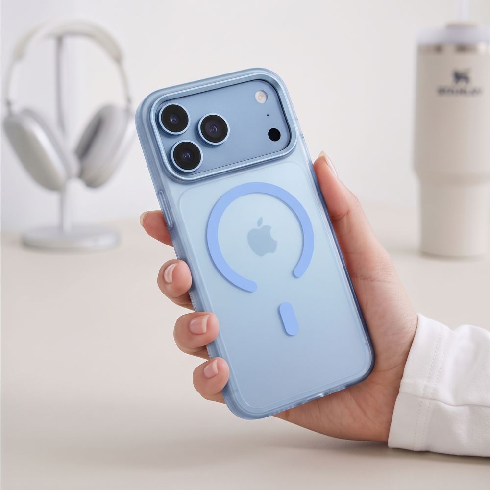 Tech Protect Magzero Magsafe Iphone 17 Pro Max / 18 Pro Max Mat Lysblå
