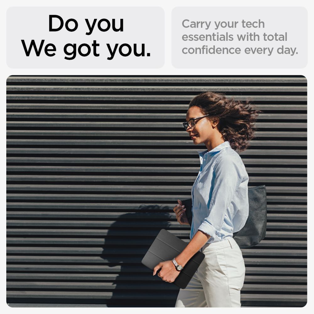 Spigen Urban Fit Ipad Air 10.9” 4 / 5 / 2020 2022 / 11” 6 / 7 / 8 / 2024 2026 Sort