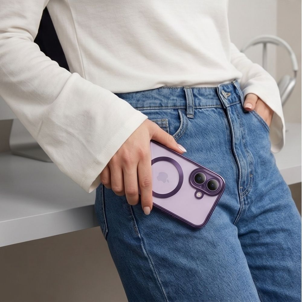 Tech Protect Magflex Magsafe Iphone 17 Shiny Lavendel