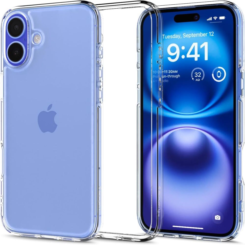Spigen Ultra Hybrid Iphone 16 Krystalklar