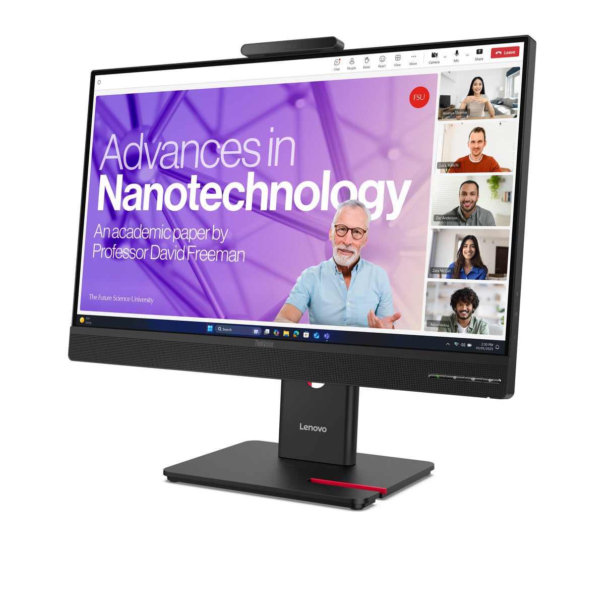 Lenovo ThinkVision T27QD-4v computerskærm 68,6 cm (27") 2560 x 1440 pixel Quad HD LCD Sort