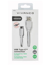 Vivanco DCVVUSBC20A12W USB-kabel 1,2 m USB C USB A Hvid