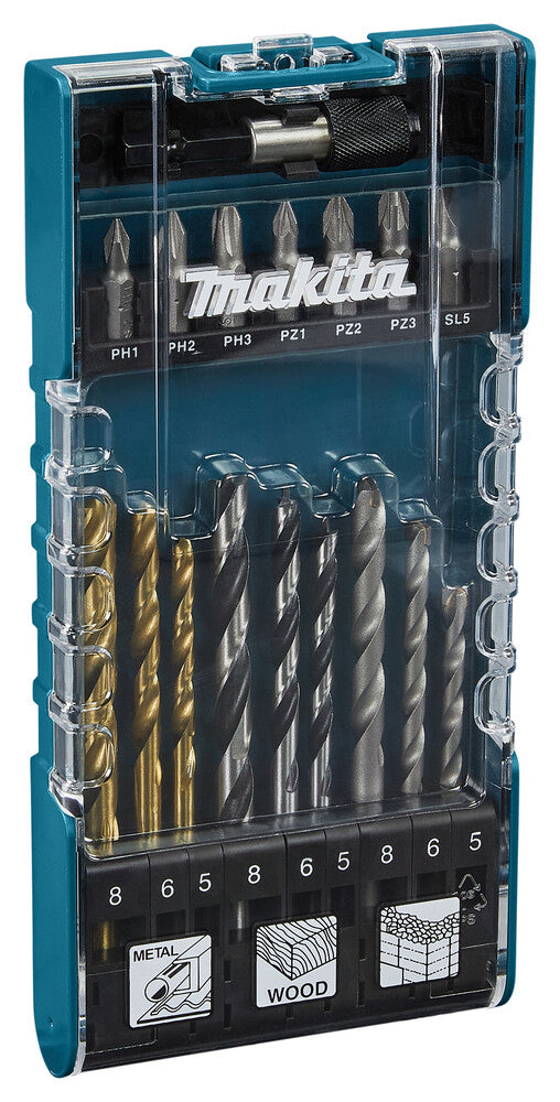 Makita D-74887 Bore- og bitsæt