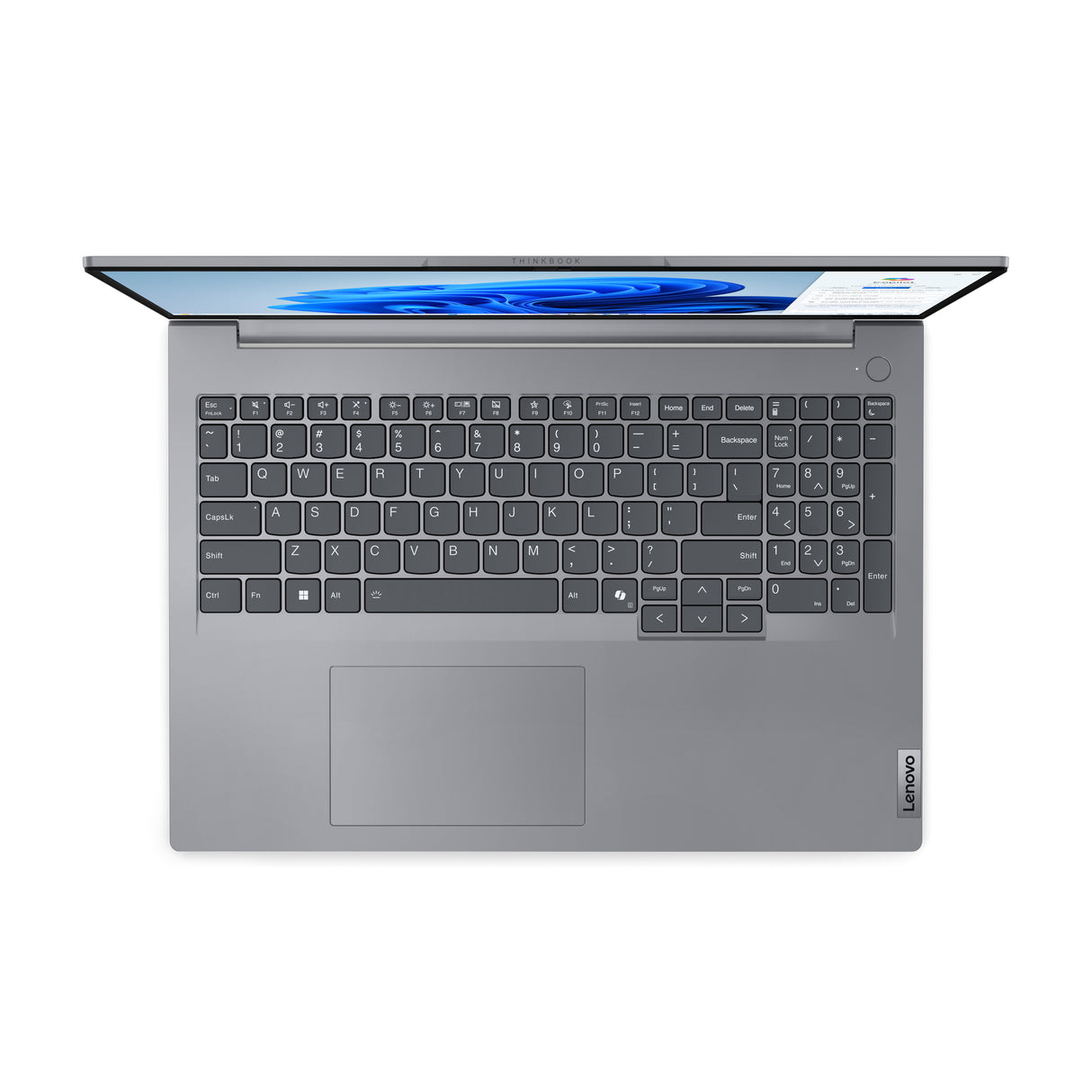 Lenovo ThinkBook 16 AMD Ryzen™ 5 7535HS Laptop 40,6 cm (16") WUXGA 16 GB DDR5-SDRAM 256 GB SSD Wi-Fi 6E (802.11ax) Windows 11 Pro Nordisk Grå
