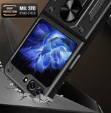 Hybrid Armor Camshield Case til Z Flip 5 5G med kamerabeskytter - Pink