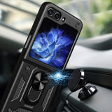 Hybrid Armor Camshield Case til Z Flip 5 5G med kamerabeskytter - Pink
