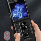 Hybrid Armor Camshield Case til Z Flip 5 5G med kamerabeskytter - Pink