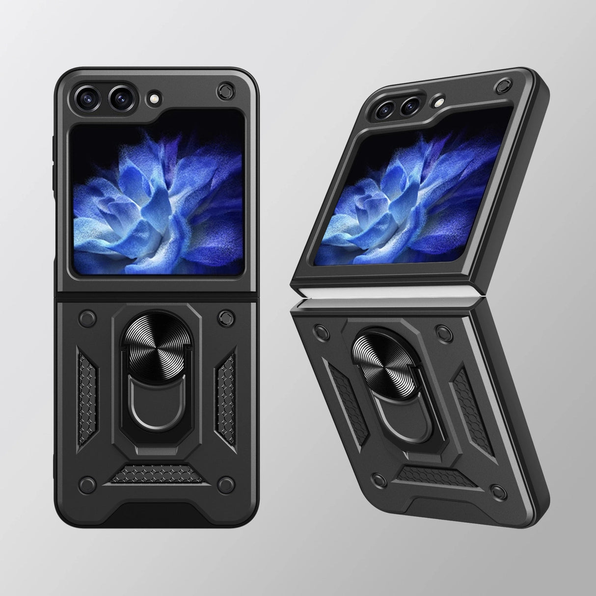 Hybrid Armor Camshield Case til Z Flip 5 5G med kamerabeskytter - Pink