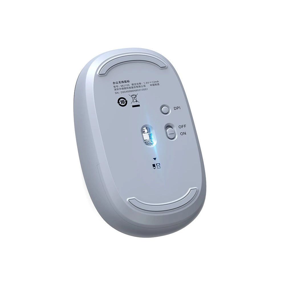 Ugreen MU105 2.4GHz USB trådløs mus - blå