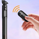 Selfie stick Ugreen LP586 teleskopisk stativ med Bluetooth fjernbetjening 1,5 m - sort