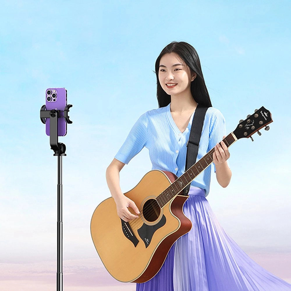 Selfie-stick / teleskopstang med stativ og Bluetooth-fjernbetjening 1,5 m Ugreen LP586 - sort