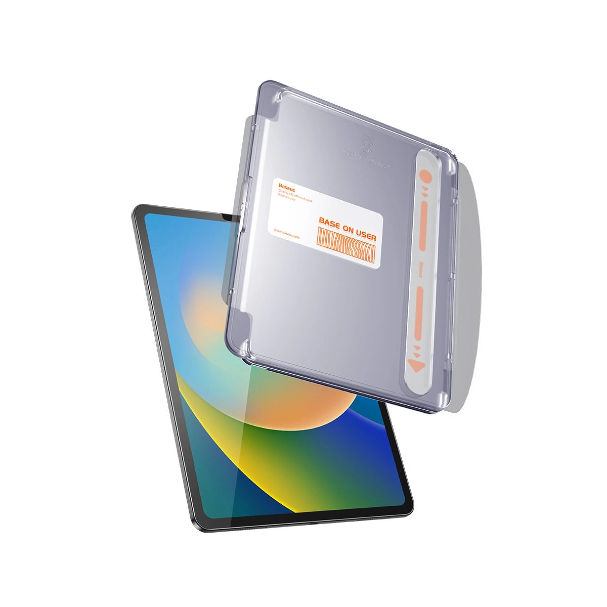 Baseus Crystal hærdet glas til iPad 10.2' (2019/2020/2021) / iPad Air 3 10.5' + monteringssæt - gennemsigtigt