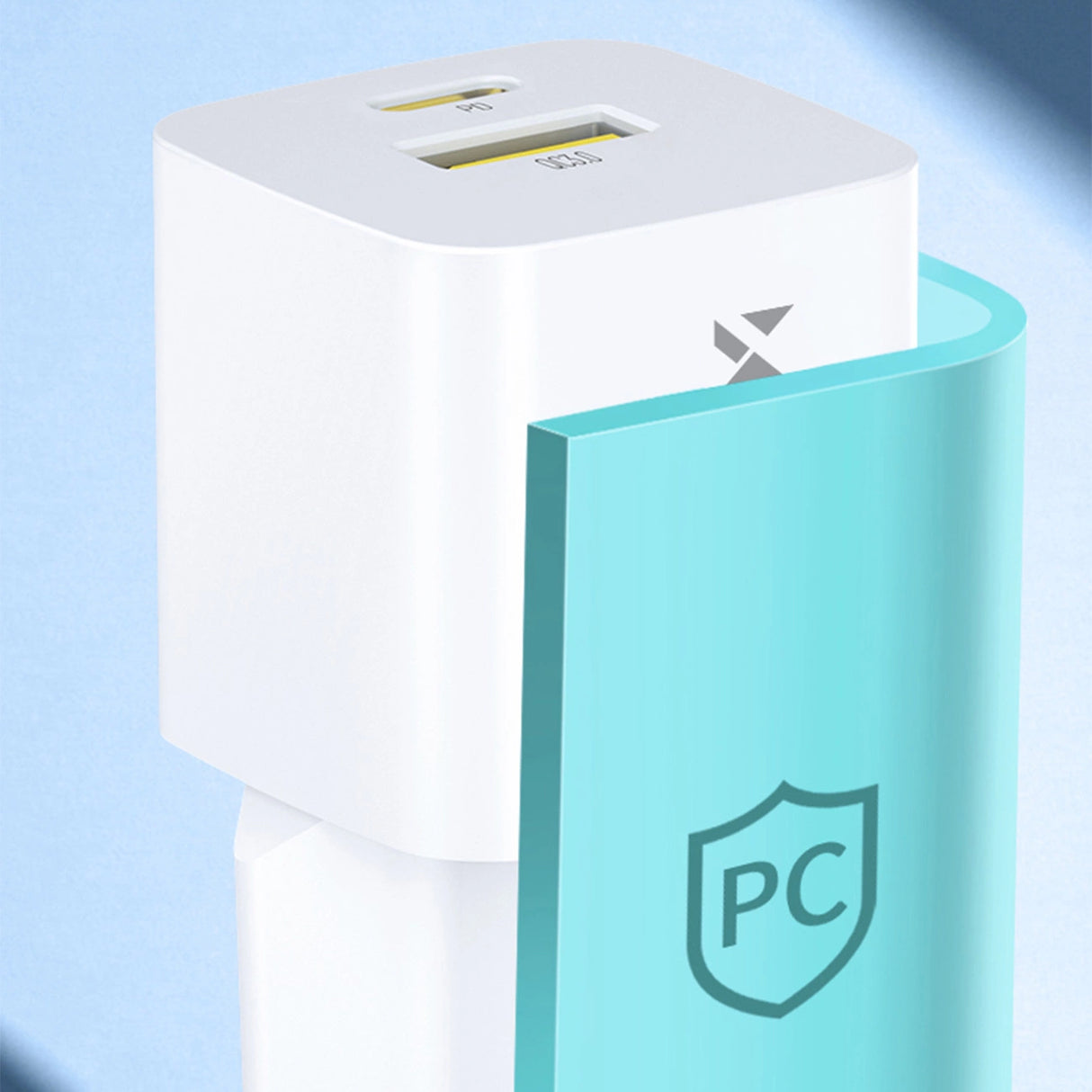 Wozinsky WWCEAC GaN USB-A USB-C 33W vægoplader - hvid