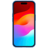 Nillkin Super Frosted Shield Pro forstærket forside til iPhone 15 Plus - blå