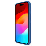 Nillkin Super Frosted Shield Pro forstærket forside til iPhone 15 Plus - blå