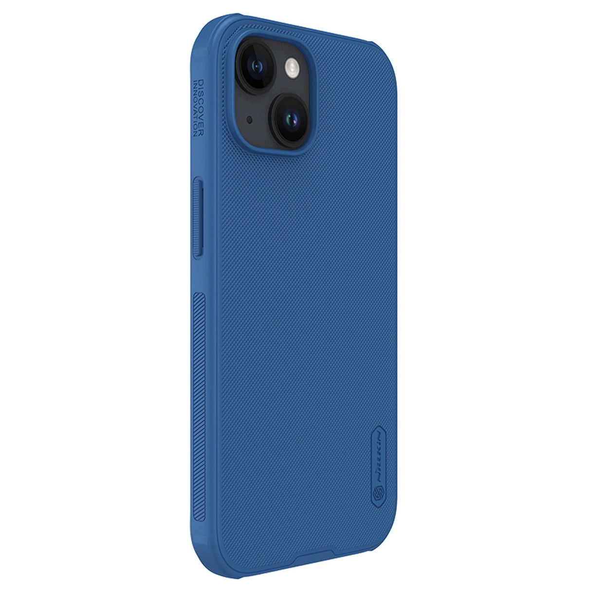 Nillkin Super Frosted Shield Pro forstærket forside til iPhone 15 Plus - blå