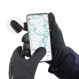 Slipfri vinterhandsker til telefonsport (størrelse L) - sort