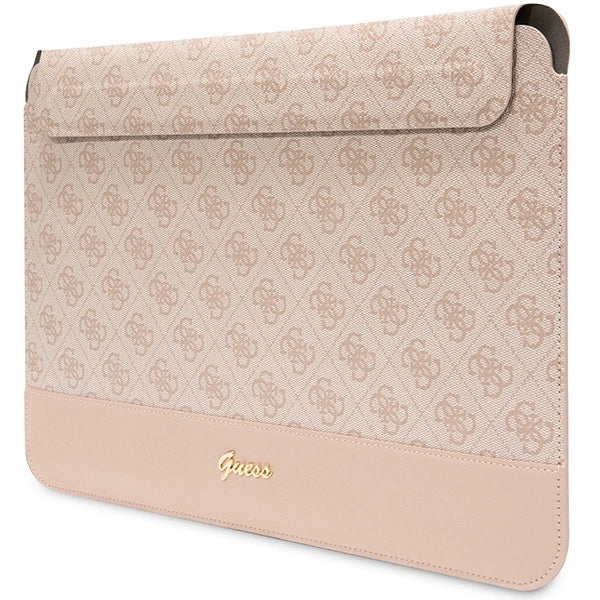 Guess 4G Stripe Metal Logo case til en 14" bærbar computer - pink
