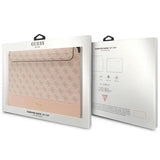 Guess 4G Stripe Metal Logo case til en 14" bærbar computer - pink