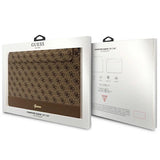Guess 4G Stripe Metal Logo-kasse til en 14" bærbar computer - brun