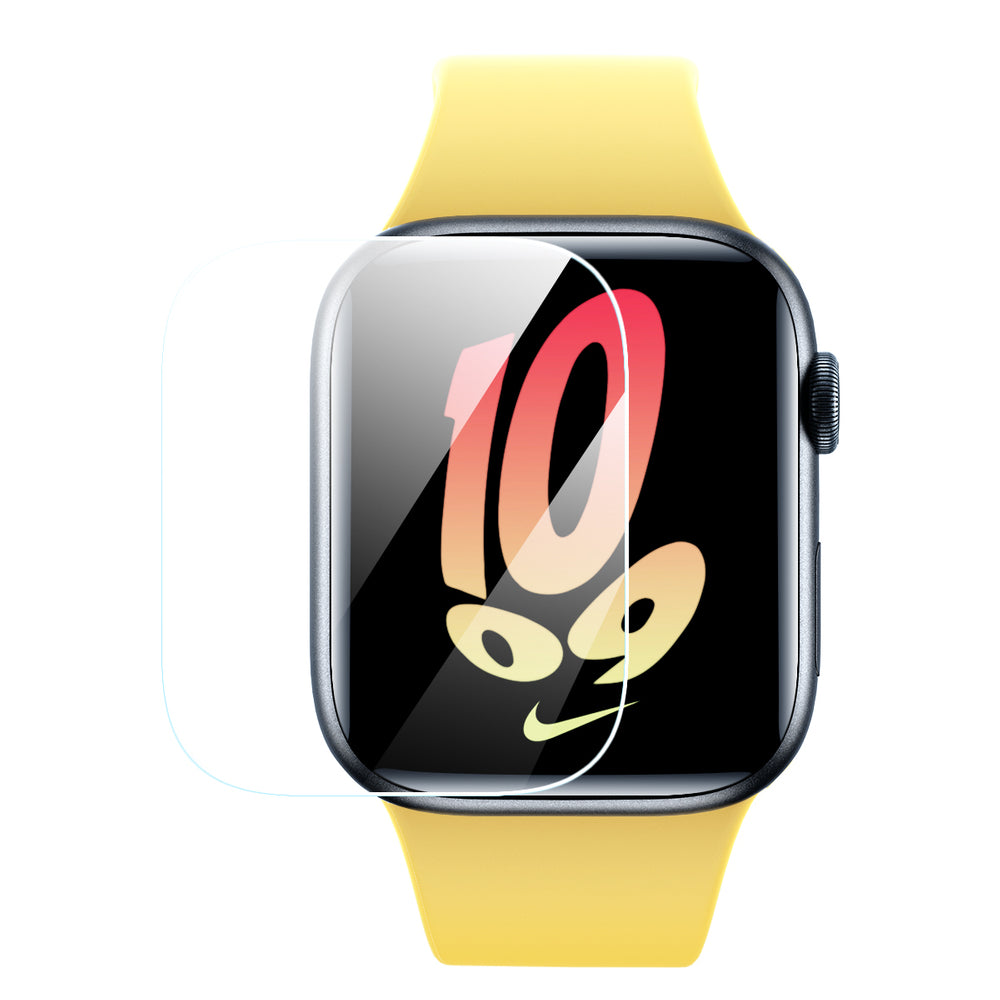 Sæt af 2x Baseus NanoCrystal beskyttende film til Apple Watch 4/5/6/SE/SE 2 44mm + monteringssæt - gennemsigtigt
