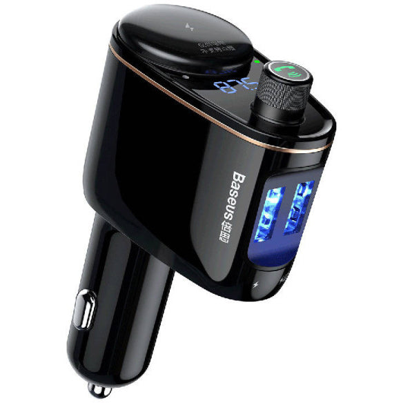 Baseus S-06 Bluetooth/USB bil FM-sender (Overseas Edition) - sort