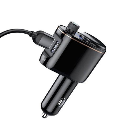 Baseus S-06 Bluetooth/USB bil FM-sender (Overseas Edition) - sort