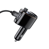 Baseus S-06 Bluetooth/USB bil FM-sender (Overseas Edition) - sort