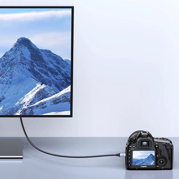 Ugreen HD164 15517 mikro HDMI / HDMI 2.1 8K kabel 2m - grå