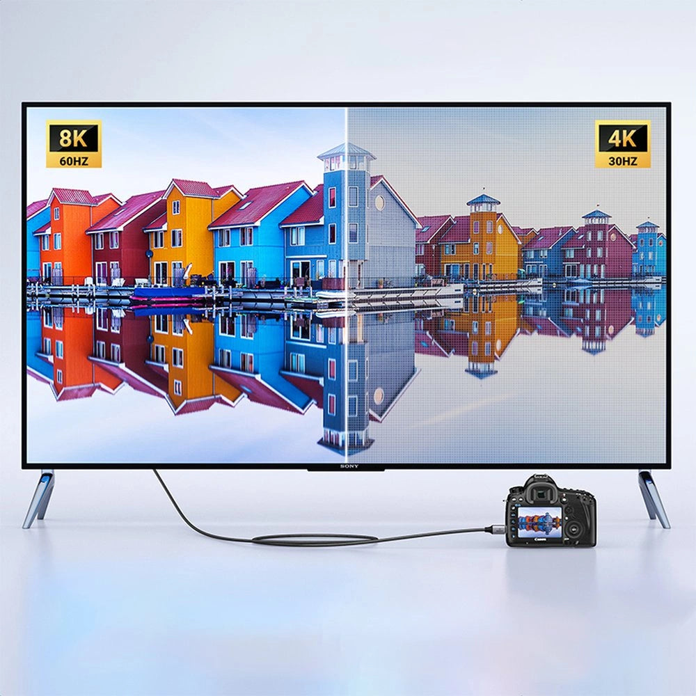 Ugreen HD163 15515 mini HDMI / HDMI 2.1 8K kabel 2m - grå