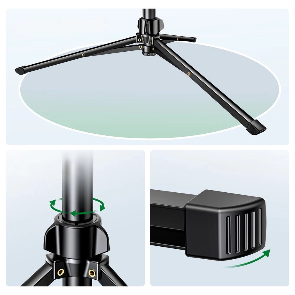 Ugreen LP680 selfie stick med stativ og Bluetooth fjernbetjening 1,8 m - sort