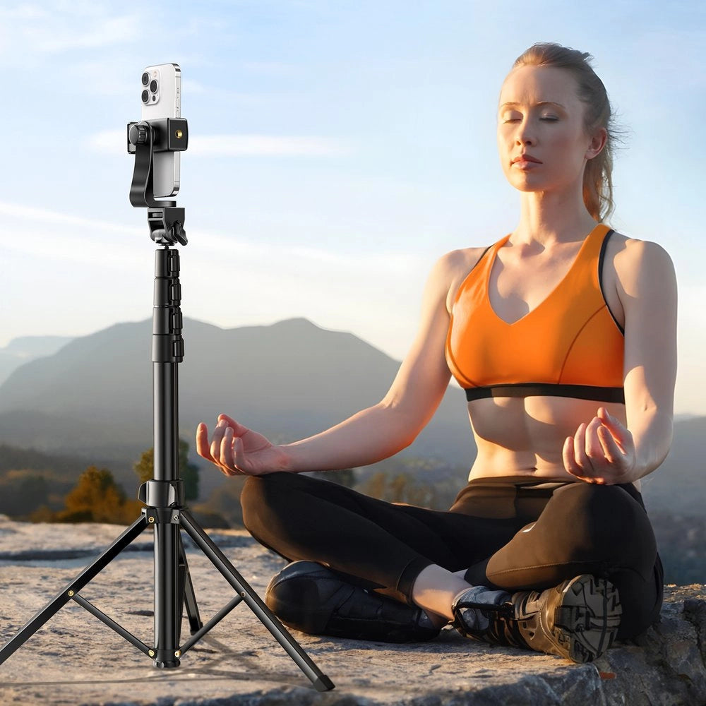 Ugreen LP680 selfie stick med stativ og Bluetooth fjernbetjening 1,8 m - sort