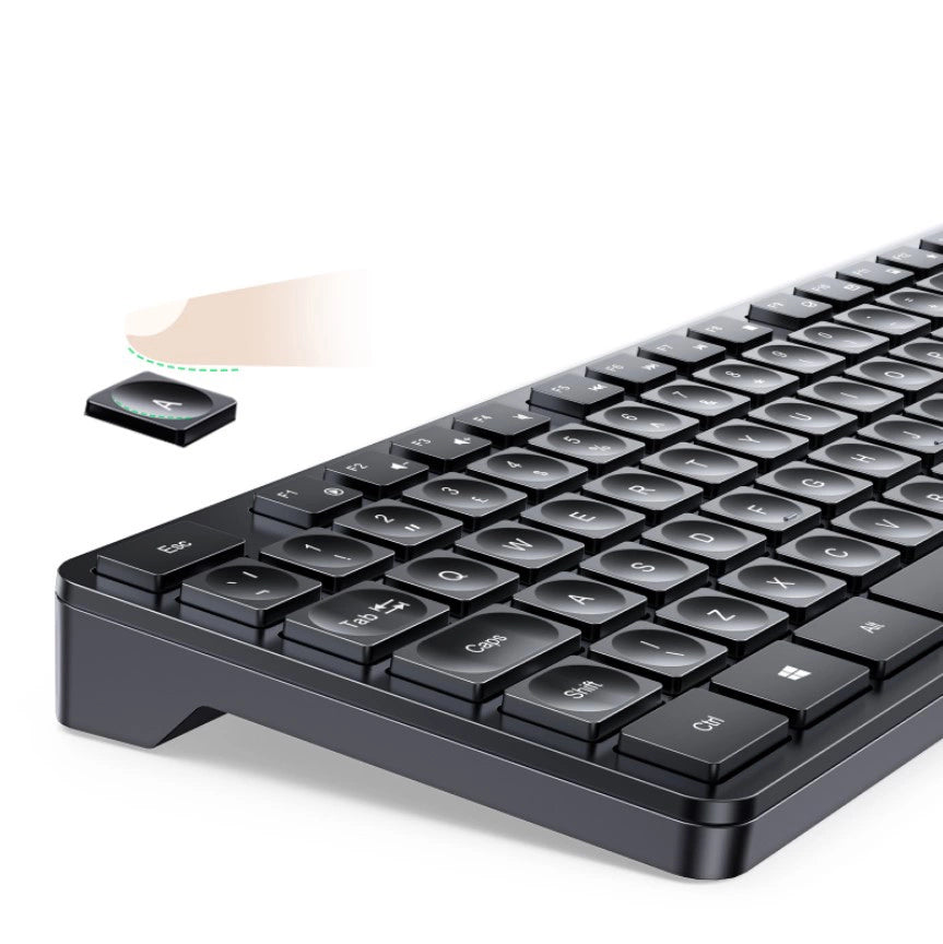 Ugreen MK006 trådløs mus og tastatur sæt 2.4Ghz - sort