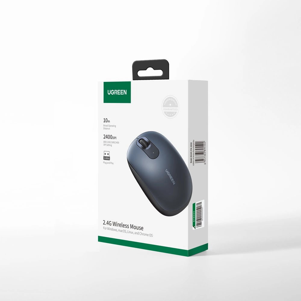 Ugreen MU105 2.4GHz USB trådløs mus - marineblå