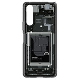 Spigen Ultra Hybrid Case til Sony Xperia 10 V - mørkgrå (Zero One Pattern)