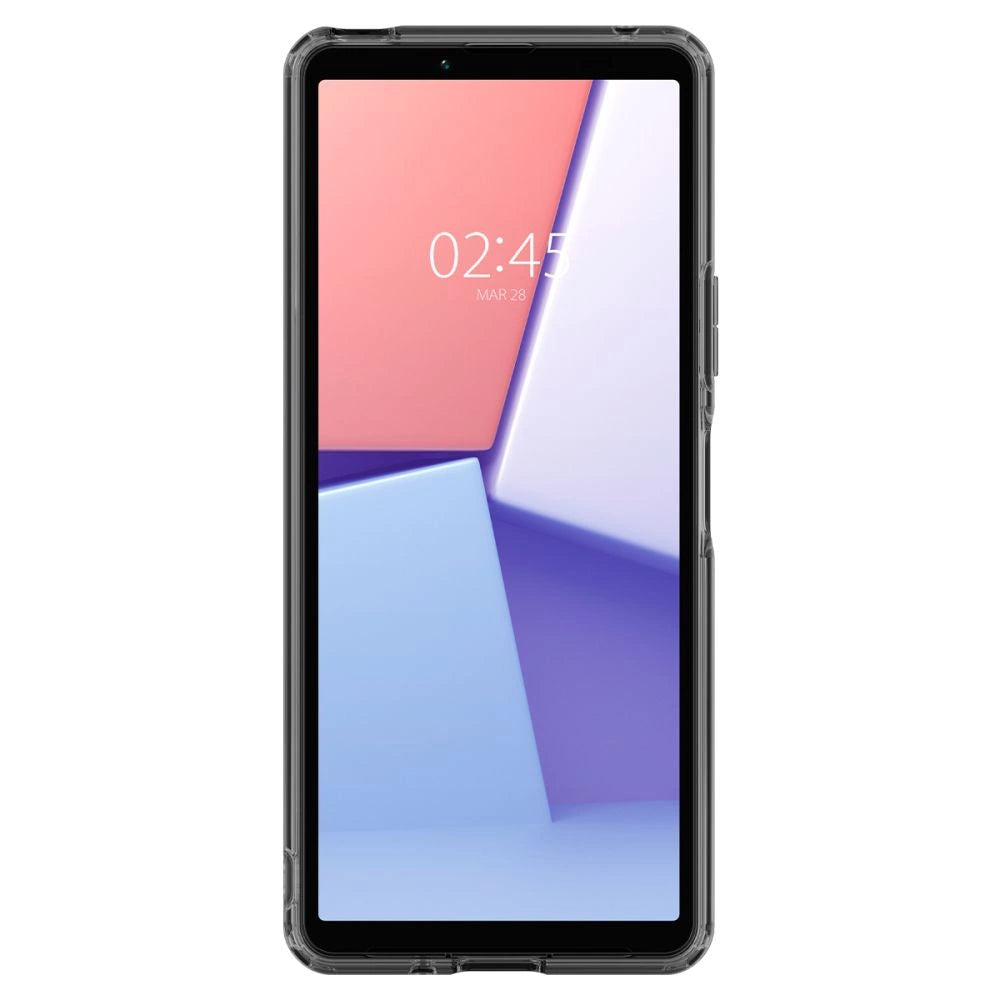 Spigen Ultra Hybrid Case til Sony Xperia 10 V - mørkgrå (Zero One Pattern)