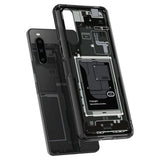 Spigen Ultra Hybrid Case til Sony Xperia 10 V - mørkgrå (Zero One Pattern)