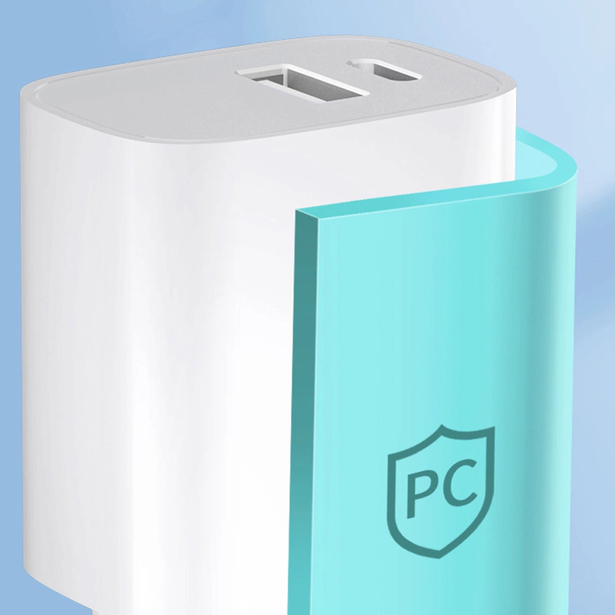 Wozinsky WGWCW USB-A USB-C 20W vægoplader - hvid