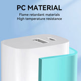 Wozinsky WGWCW USB-A USB-C 20W vægoplader - hvid