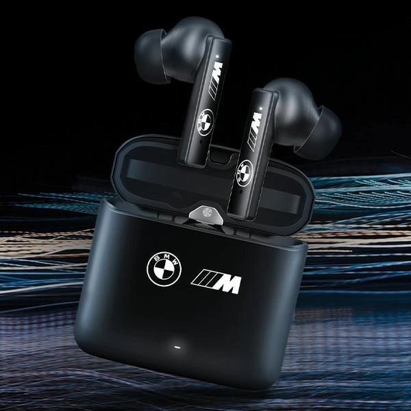 BMW Bluetooth hovedtelefoner BMWSES20MAMK TWS + docking station sort/sort M Collection