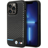 Case BMW BMHCP13L22NBCK iPhone 13 Pro / 13 6,1" sort/sort hårdkasse Læder Carbon